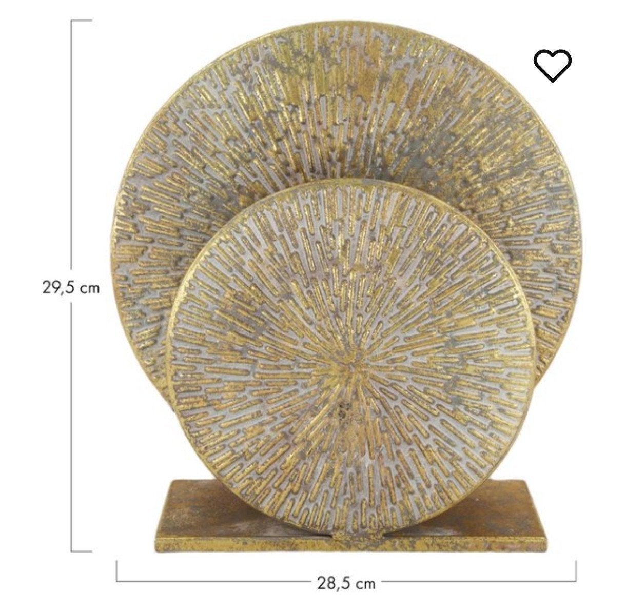 Z.g.a.n. ronde tafellamp, Goud, Ophalen of Verzenden, Zo goed als nieuw, Sfeerlamp