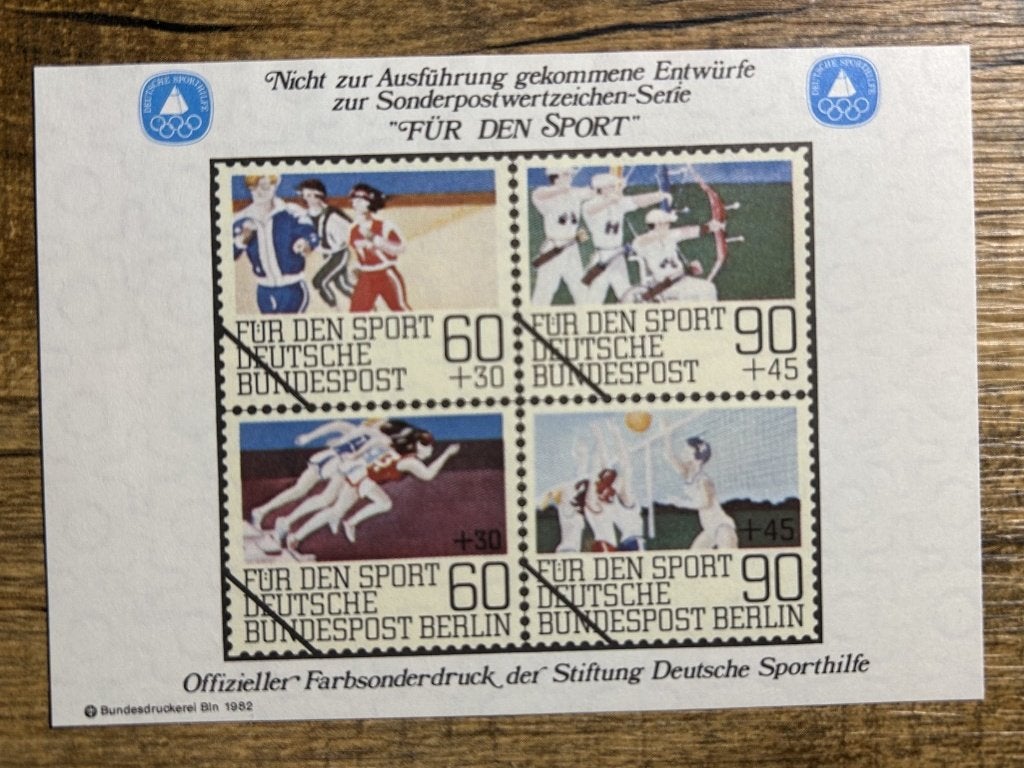 Postzegels Duisland 1982 cinderella blokje, Verzenden, BRD, Postfris