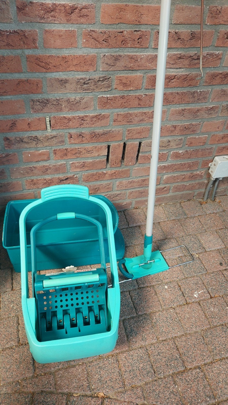 leifheit profi dweil emmer dweilemmer en stok., Ophalen of Verzenden, Dweilemmer, -bak, of -wagen