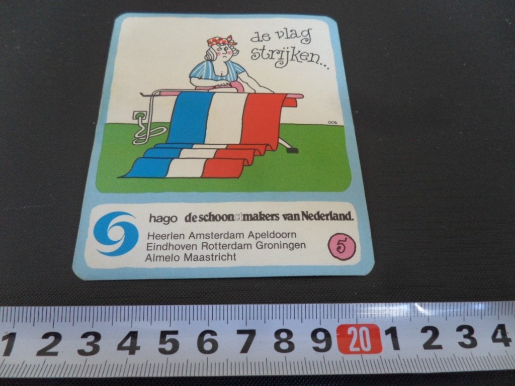 sticker Hago de schoonmakers 8 De vlag strijken, Ophalen, Zo goed als nieuw