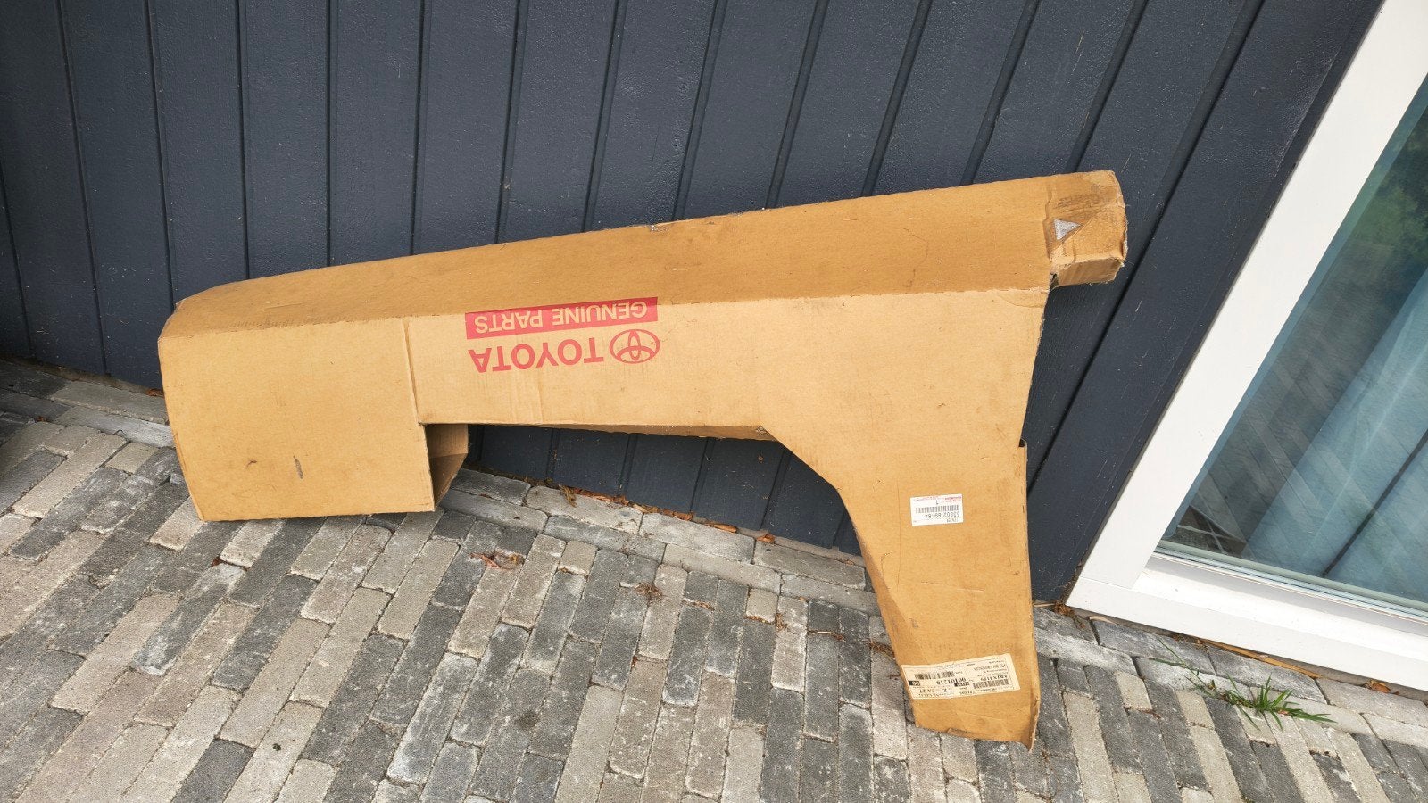 Origineel Toyota Hilux 1985 Spatbord Linksvoor Zwart, Auto-onderdelen, Ophalen, Voor, Nieuw, Spatbord