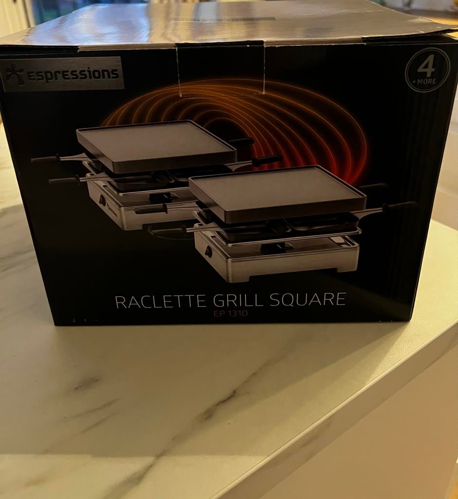 Espressions EP1310 Raclette Grill Square - Nieuw in doos, Witgoed en Apparatuur, Ophalen of Verzenden, Nieuw, Tafelgrill