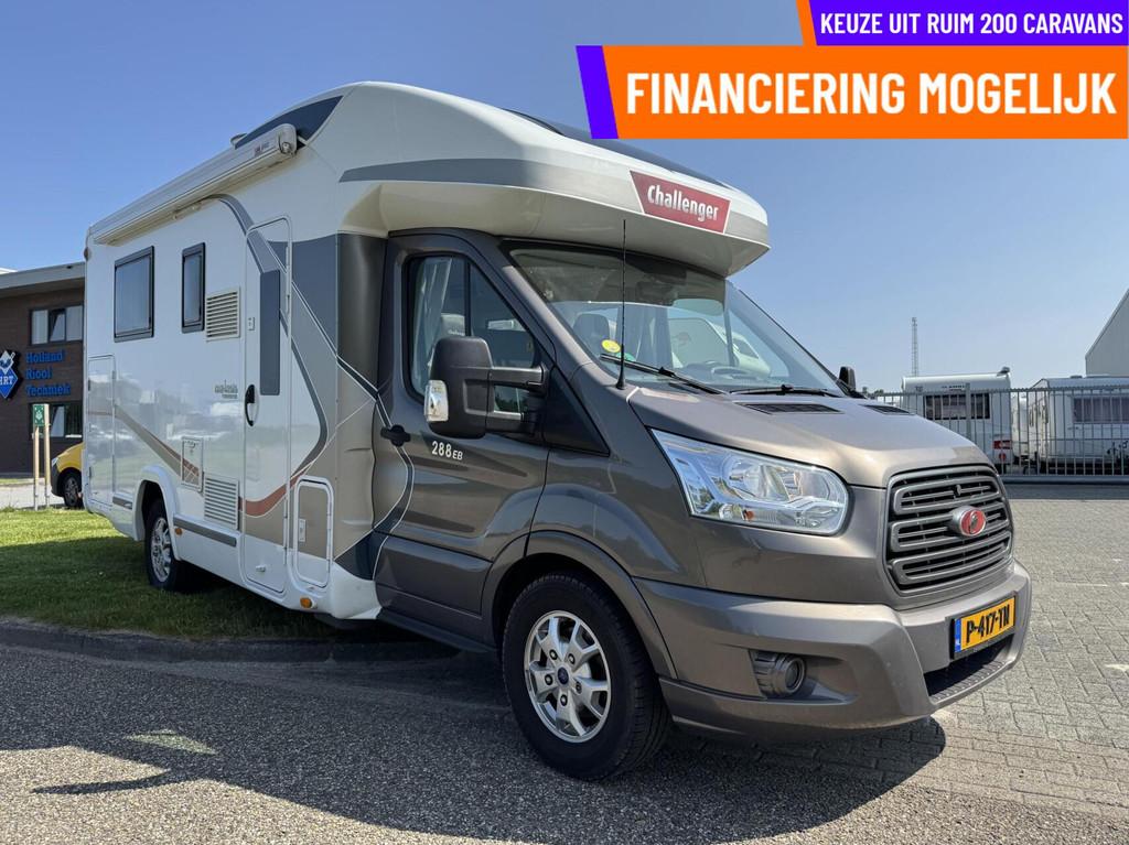 Challenger 288EB GENESIS SPEC (FORD), QUEENSBED, 52058 KM!, Caravans en Kamperen, Campers, Bedrijf, Challenger, Half-integraal