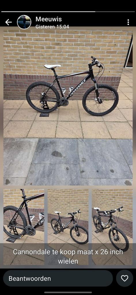 Cannondale mountainbike met 26 inch wielen, Ophalen of Verzenden