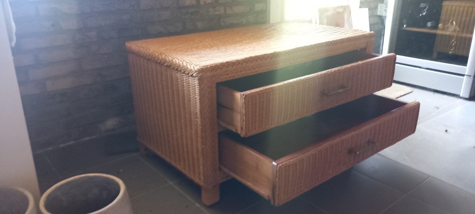 rotan ladekast, Huis en Inrichting, Kasten | Ladekasten, Ophalen, 50 tot 100 cm, 3 of 4 laden, Minder dan 100 cm