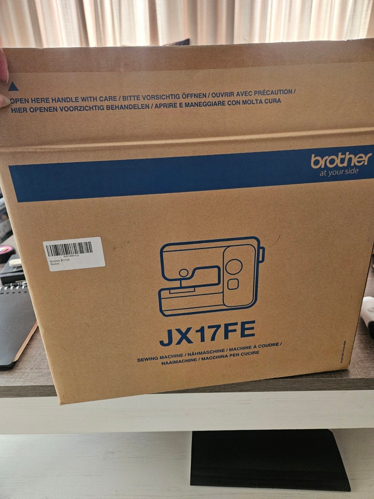 Brother JX17FE Naaimachine met diverse naaibenodigdheden, Ophalen, Zo goed als nieuw, Naaimachine, Brother