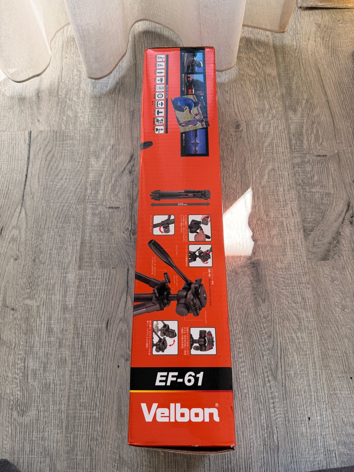 Velbon EF-61 statief vrijwel ongebruikt, Velbon, Snelkoppelingsplaat, Zo goed als nieuw, 150 tot 175 cm