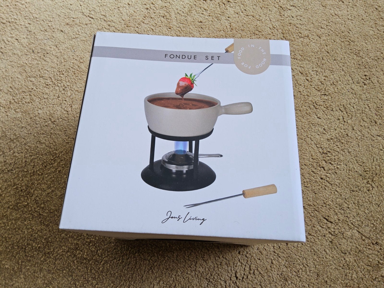 Jens Living Fondueset - Nieuw in doos, Witgoed en Apparatuur, Ophalen of Verzenden, Nieuw, Brander, Fondueset
