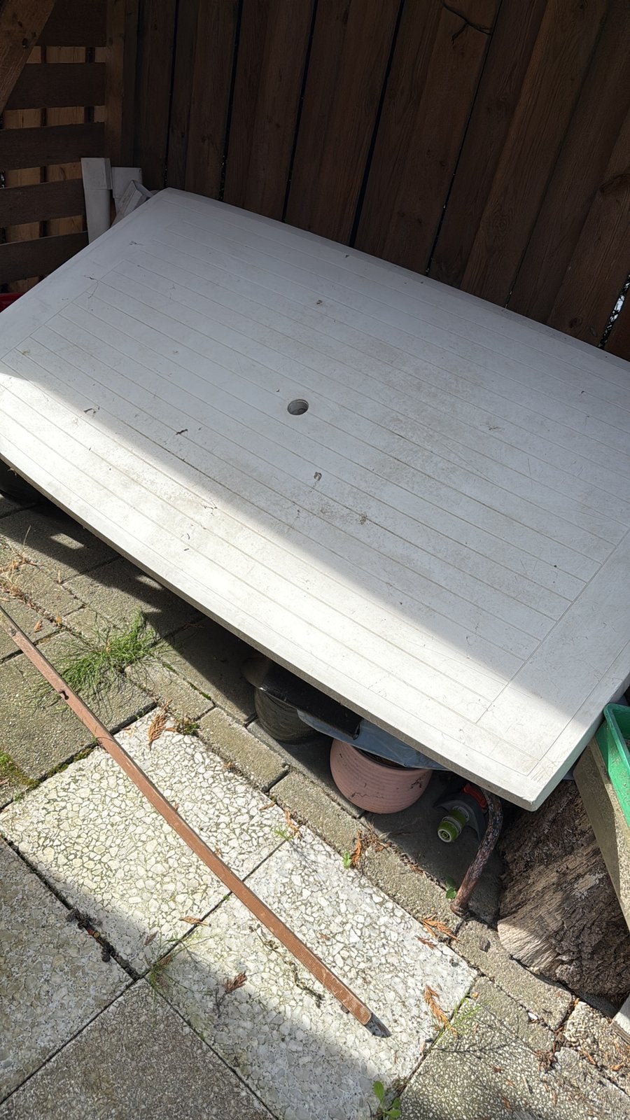 Tuin tafel gratis, Tuin en Terras, Ophalen, Gebruikt