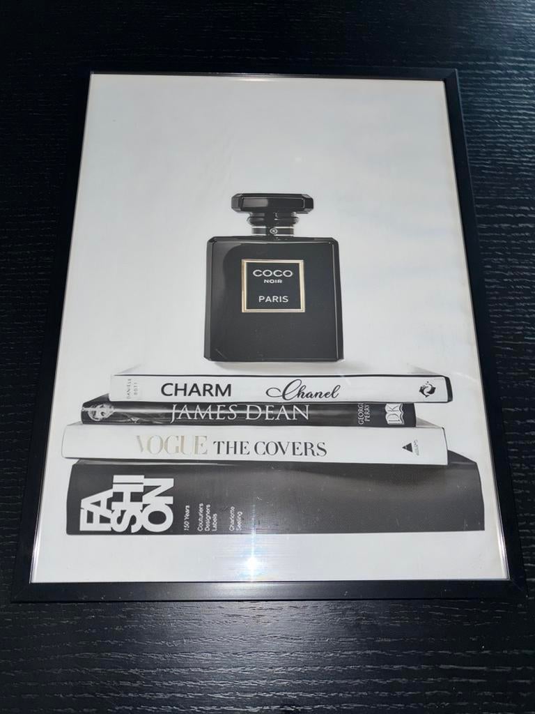 Chanel stijl decoratie set poster + opbergbox, Ophalen of Verzenden, Zo goed als nieuw, Overige merken