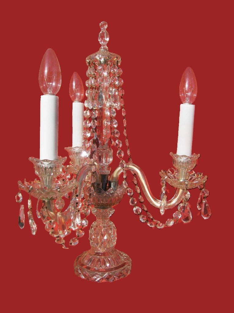 Mooie Marie Antionette kristal belletjeslamp 1900/1920, Ophalen