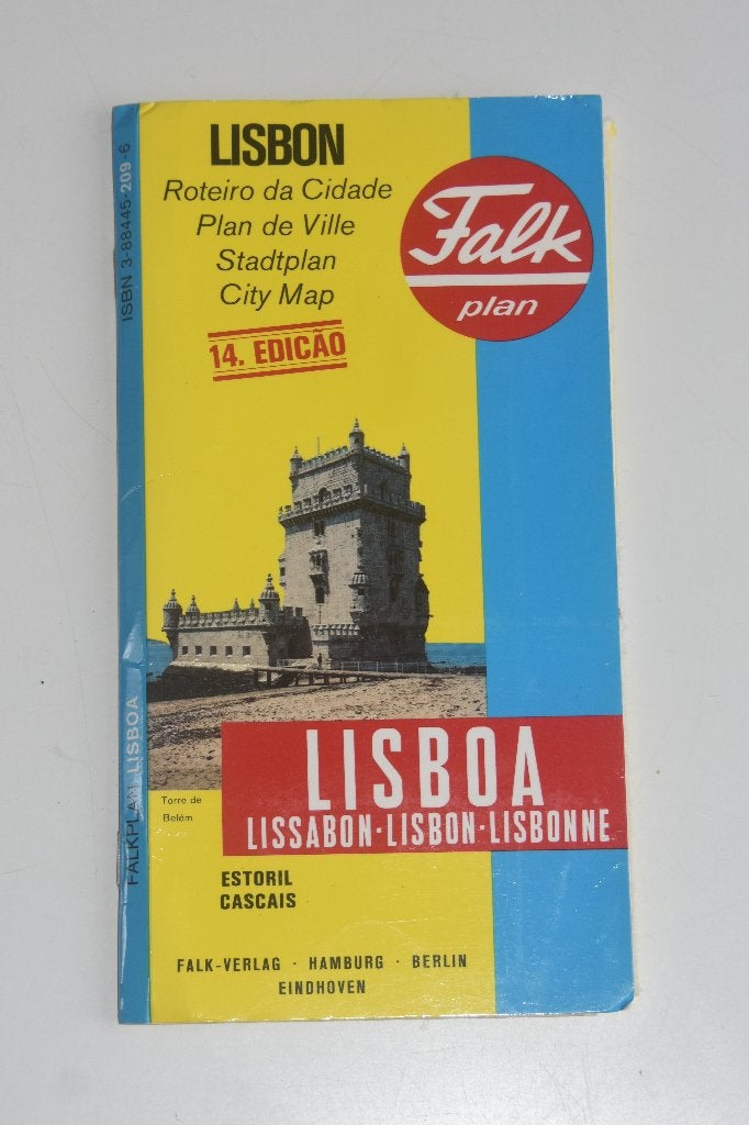 Plattegrond Lissabon Falk Plan, Gelezen, Verzenden, 2000 tot heden, Europa Overig