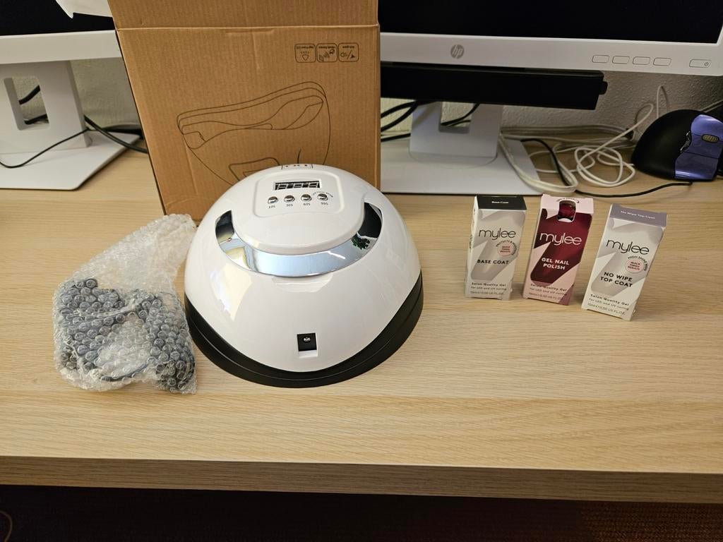 Professionele LED Nageldroger Lamp & Mylee Gel Nagellak Set, Sieraden, Tassen en Uiterlijk, Uiterlijk | Cosmetica en Make-up, Wit