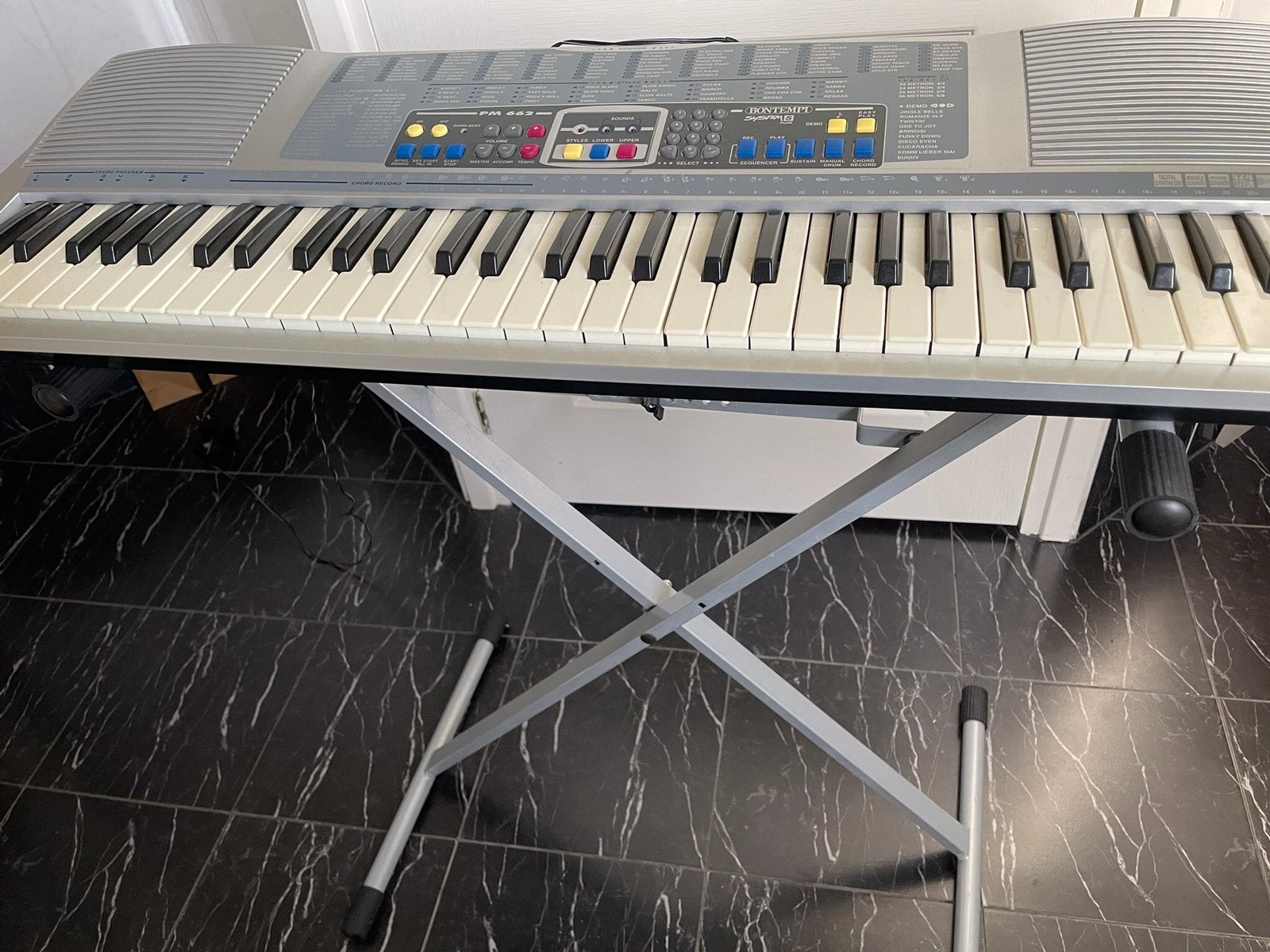 Keyboard PM662 Bontempi system 5 plus met standaard, Met standaard, Ophalen, Overige merken, 61 toetsen