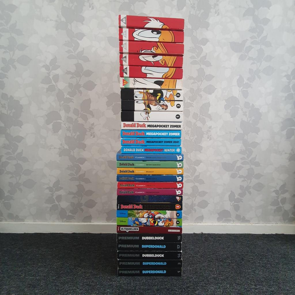 Grote collectie Donald Duck stripboeken en specials, Meerdere stripboeken, Ophalen, Gelezen, Sanoma