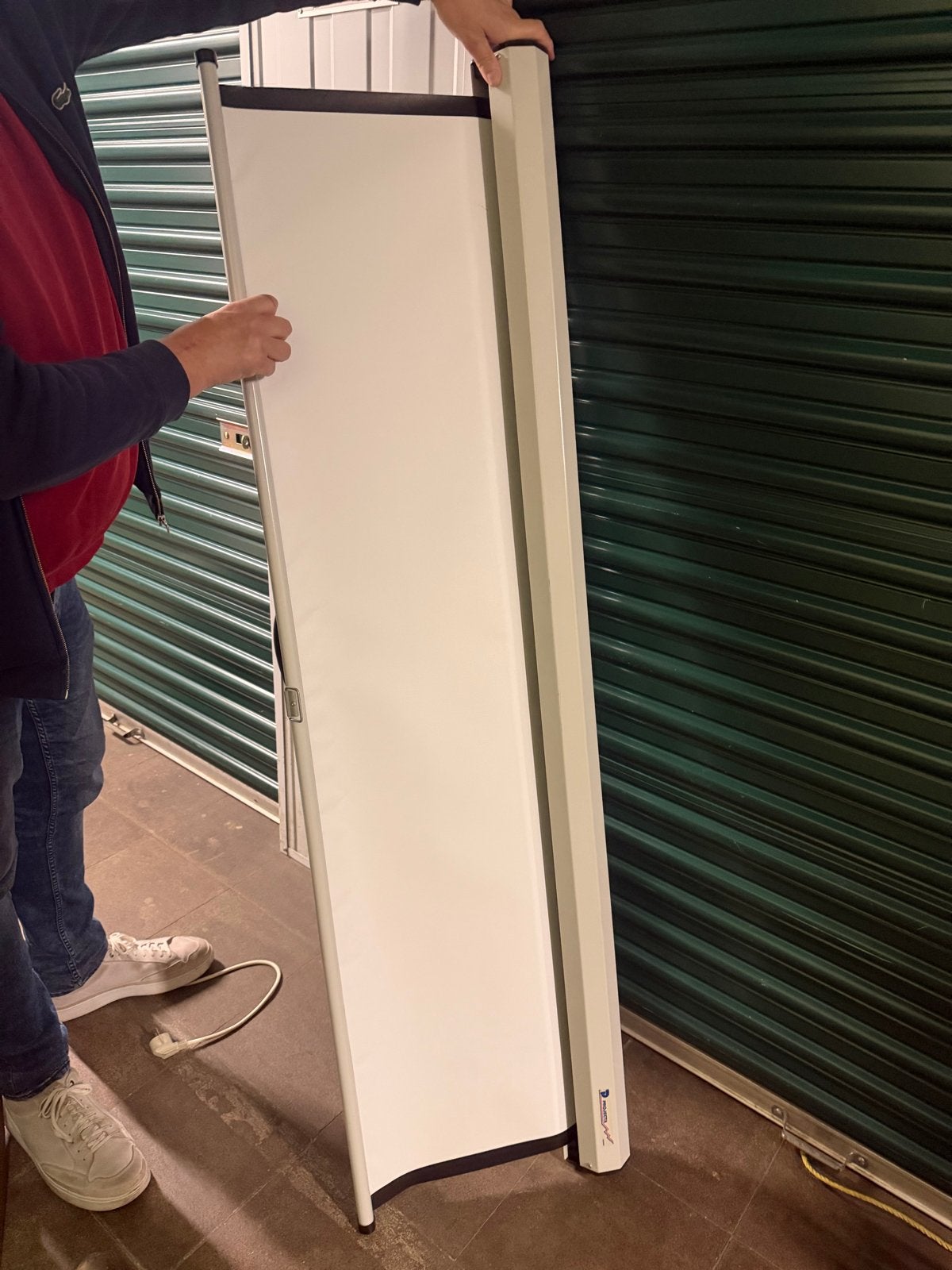 Projectiescherm - Handmatig oprolbaar, Audio, Tv en Foto, Ophalen, Handmatig, Zo goed als nieuw