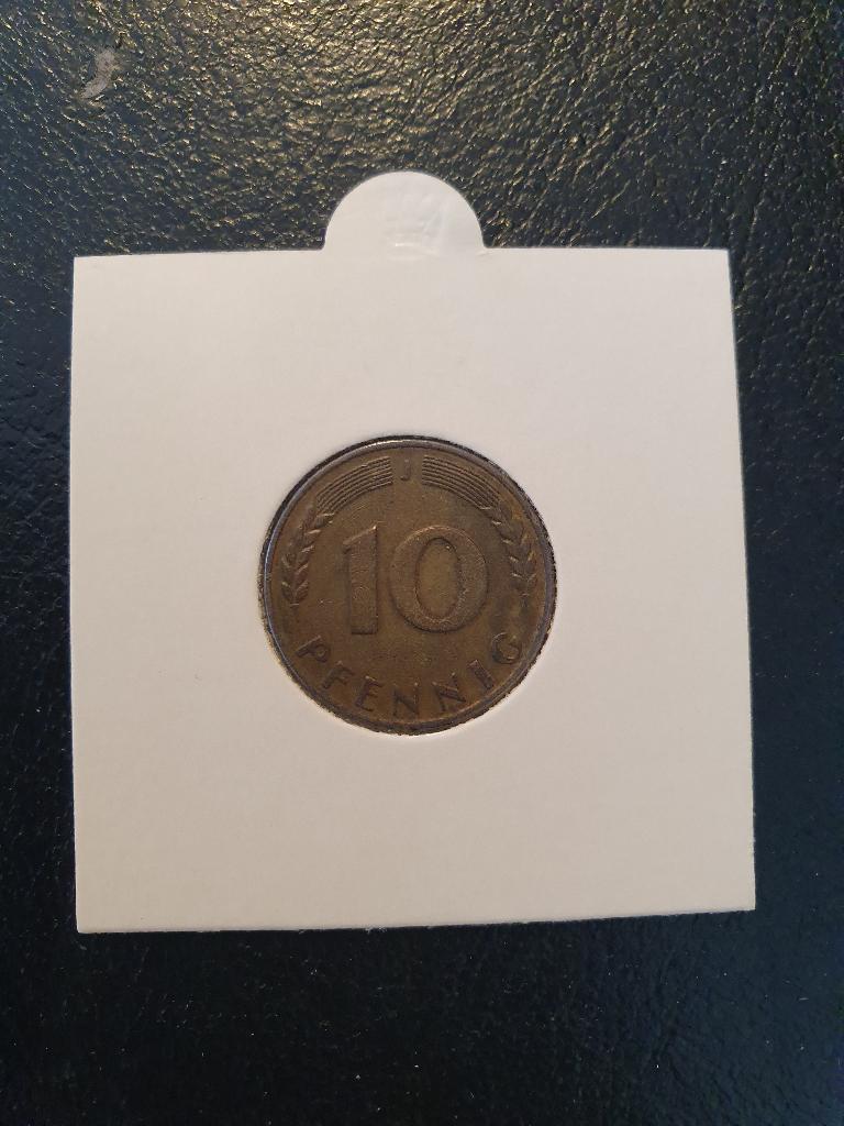 Duitsland - 10 Pfennig 1949 J (grote J), Verzenden, Duitsland, Losse munt