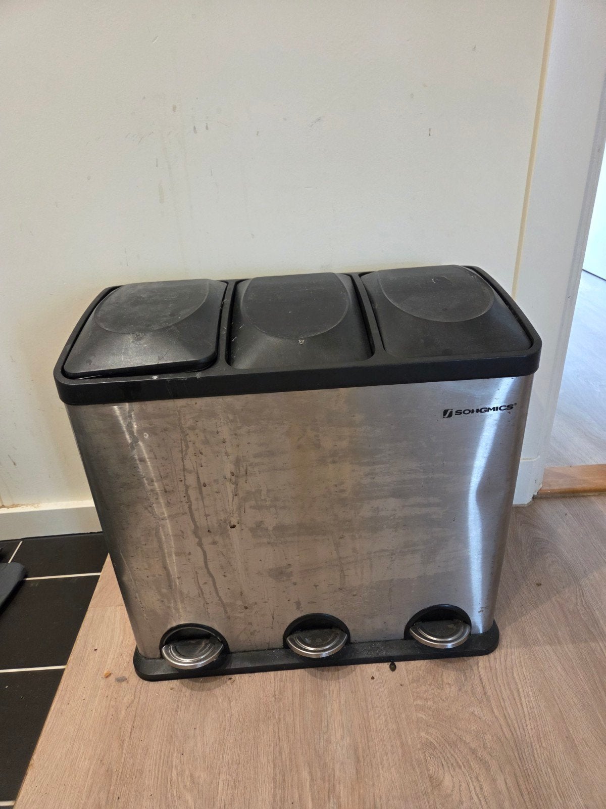 Prullenbak voor afval scheiden, 40 liter of meer, Ophalen, Gebruikt