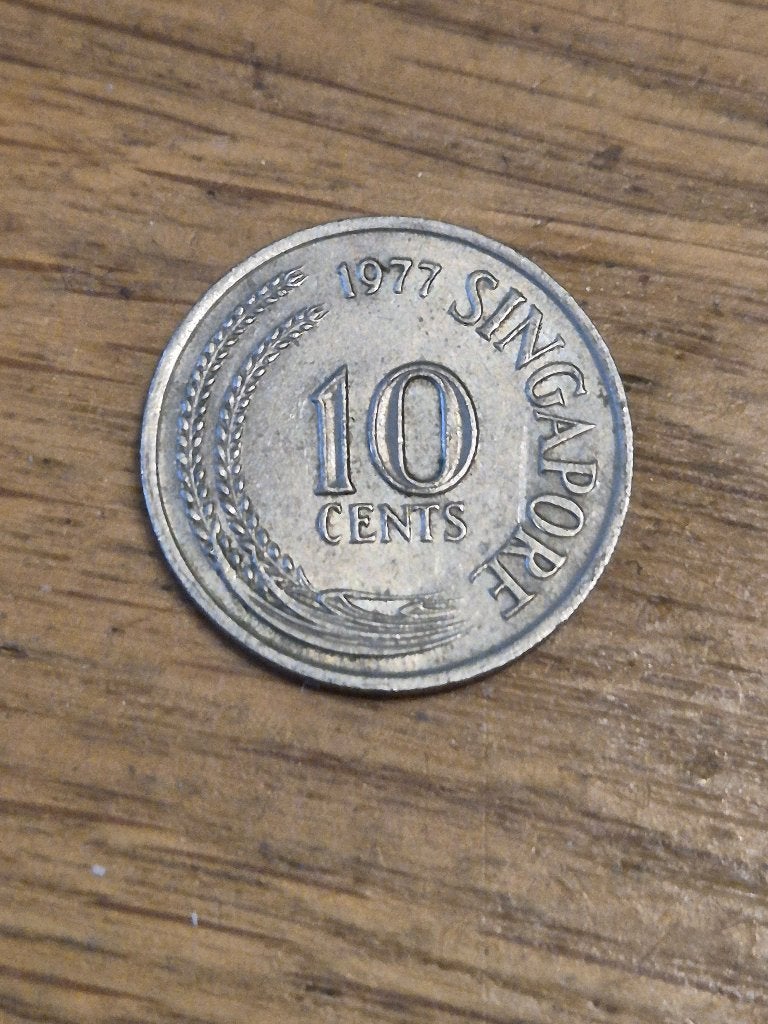 Singapore - 10 Cents 1977, Ophalen of Verzenden, Zuidoost-Azië