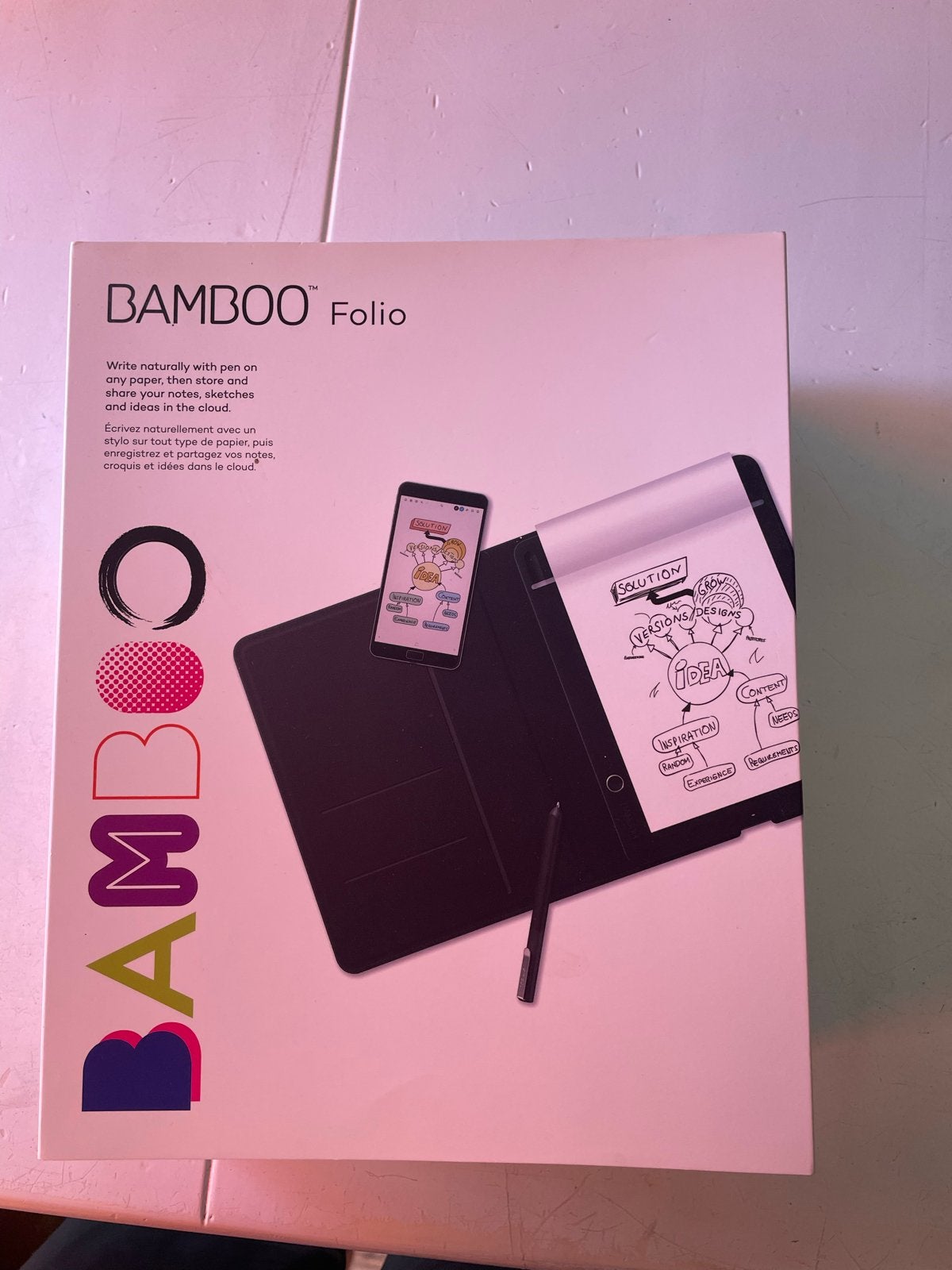 Wacom Bamboo Folio Smartpad A5, Computers en Software, Tekentablets, Ophalen, Zo goed als nieuw, Draadloos