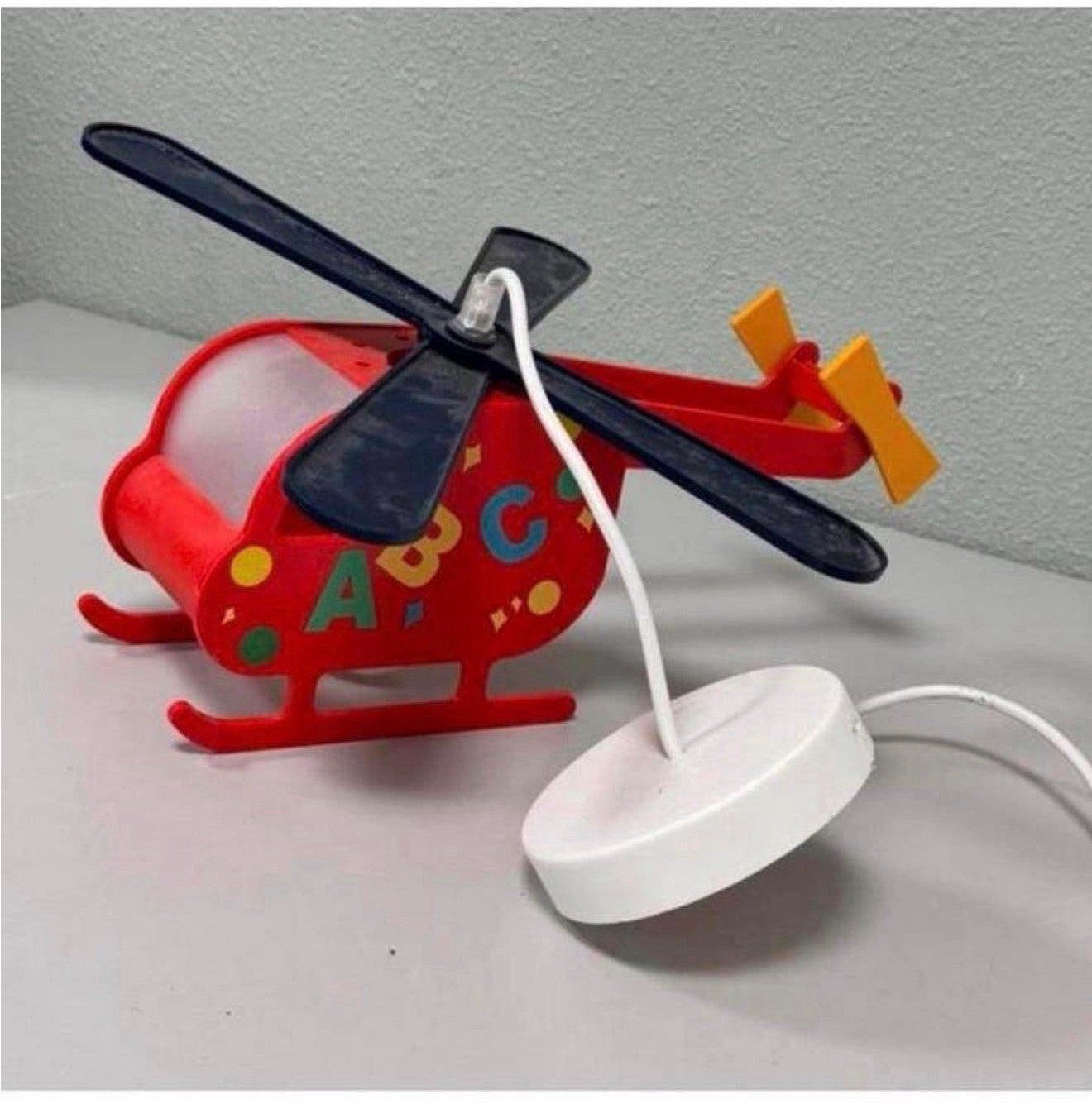 Helikopter lamp Kinderkamer - Helicopter hanglamp kind baby, P, P, P, Ophalen of Verzenden