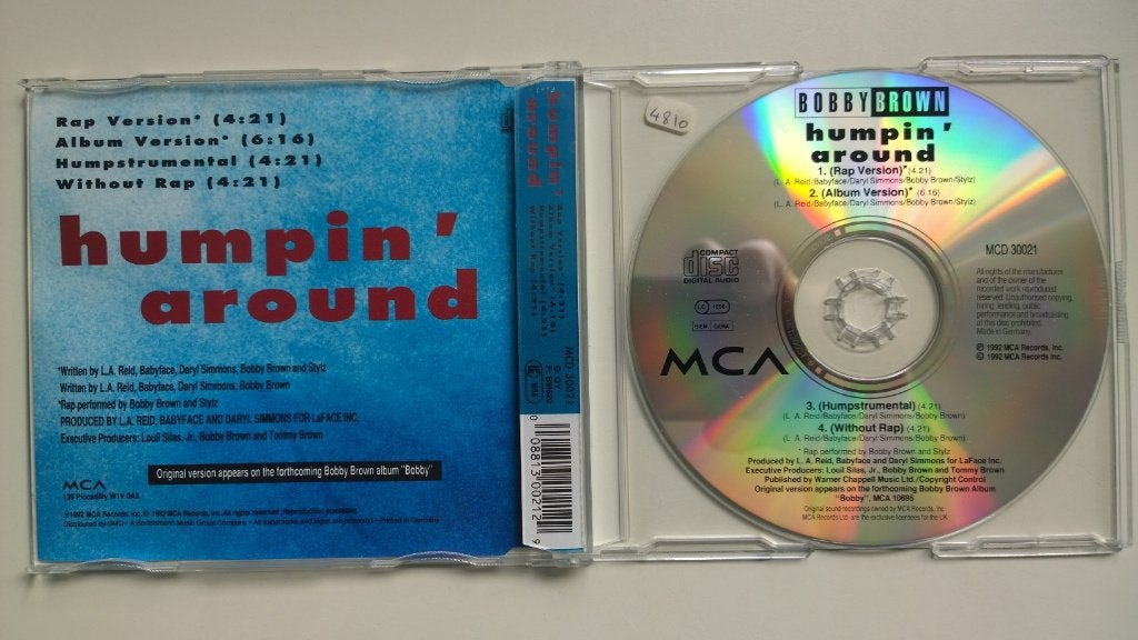 Bobby Brown - Humpin' Around, Cd's en Dvd's, Cd Singles, Maxi-single, Ophalen of Verzenden, Zo goed als nieuw, 1 single