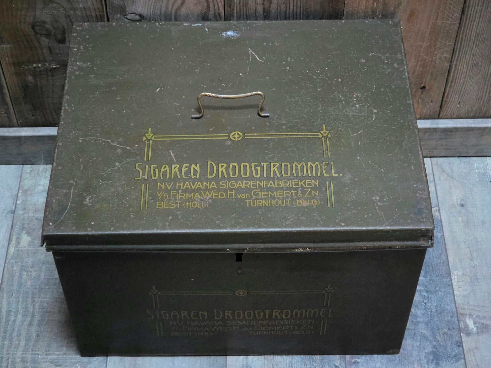Grote Antieke sigaren droogtrommel, Ophalen of Verzenden, Gebruikt, Overige, Overige merken