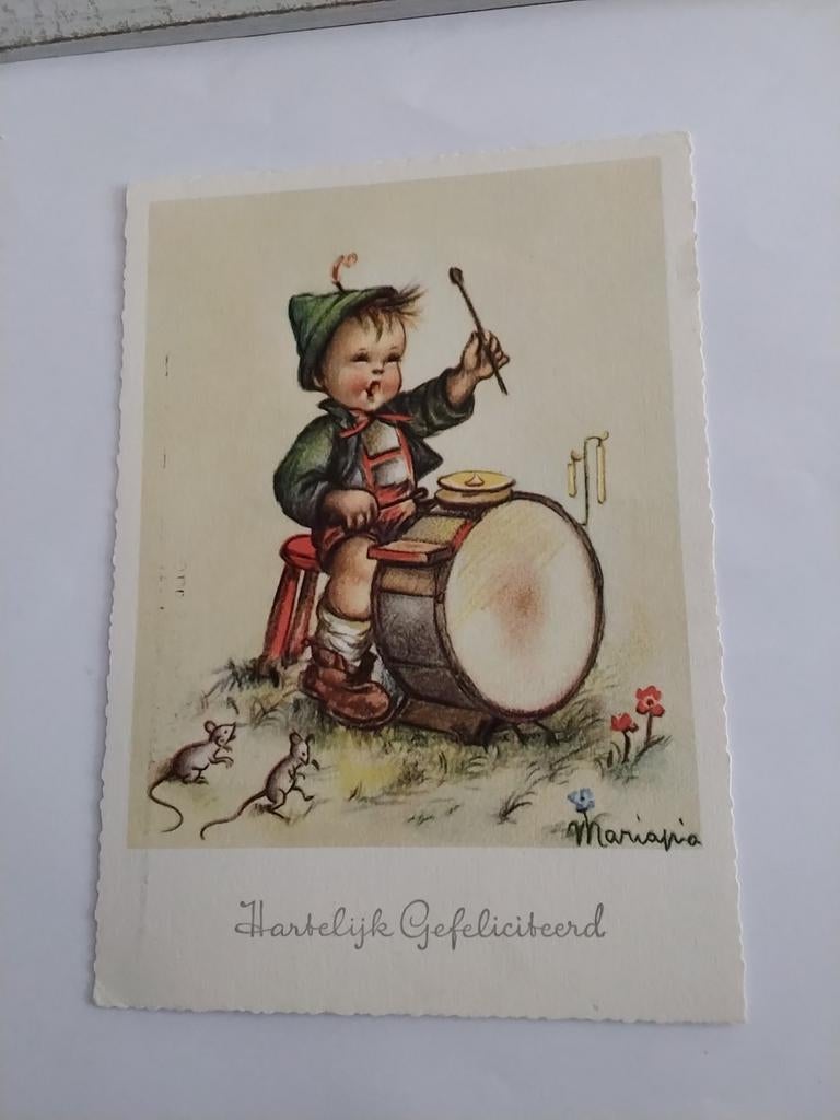 MARIAPIA.  TROMMELEN. BIJ MUISJES. 1959, Ophalen of Verzenden, 1940 tot 1960, Overijssel