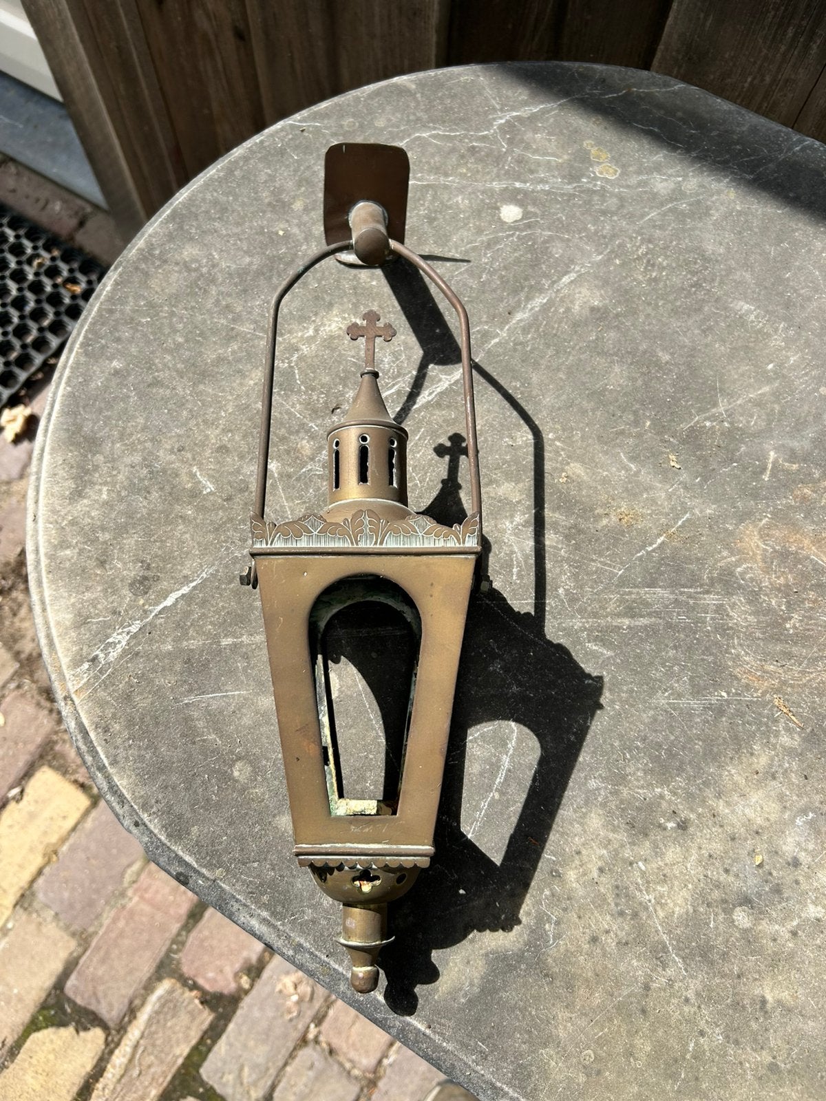Kerkelijke kaarslamp, Antiek en Kunst, Antiek | Religie, Ophalen of Verzenden