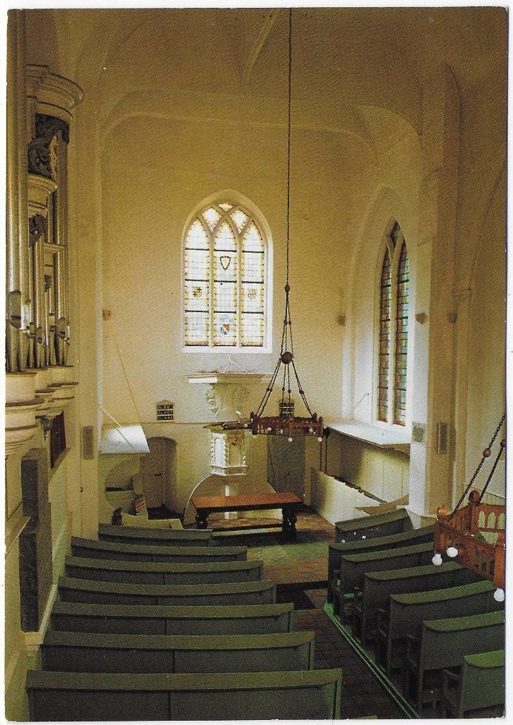 s Heerenberg Interieur Herv Kerk Ansichtkaart (B8242, Ophalen of Verzenden, 1980 tot heden, Gelopen