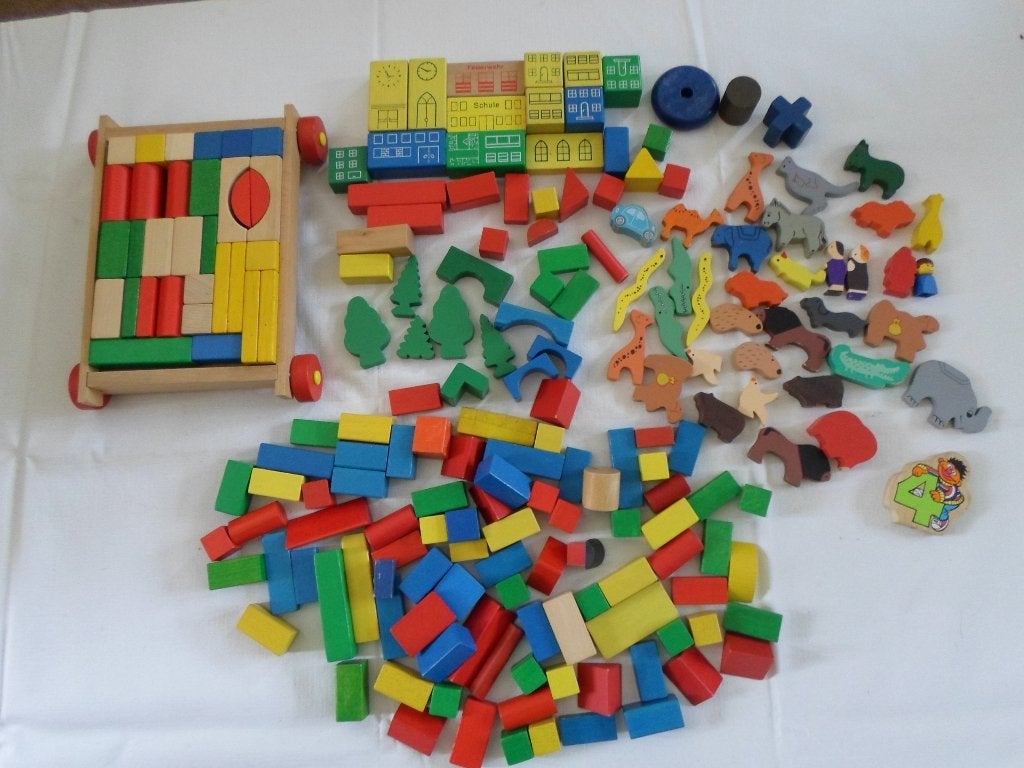 Blokken,   Treintjes,   Auto,   Karren., Ophalen of Verzenden, Gebruikt