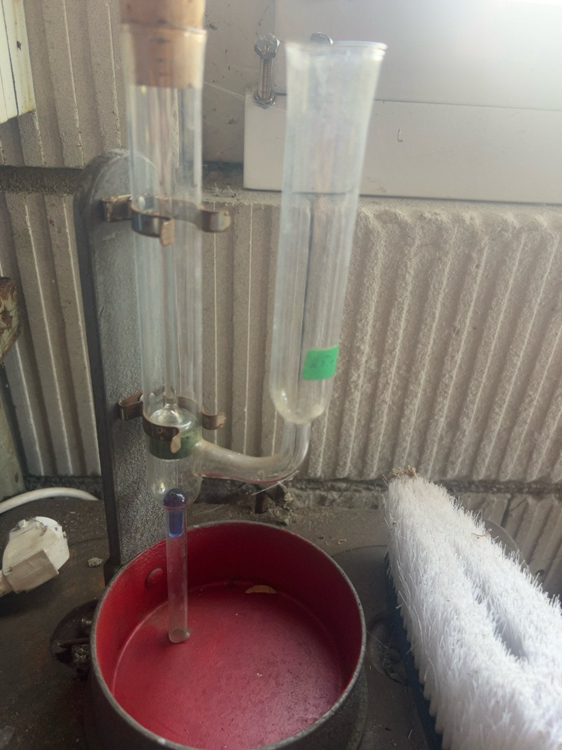 Vintage Hydrometer / Alcoholmeter met standaard, Ophalen