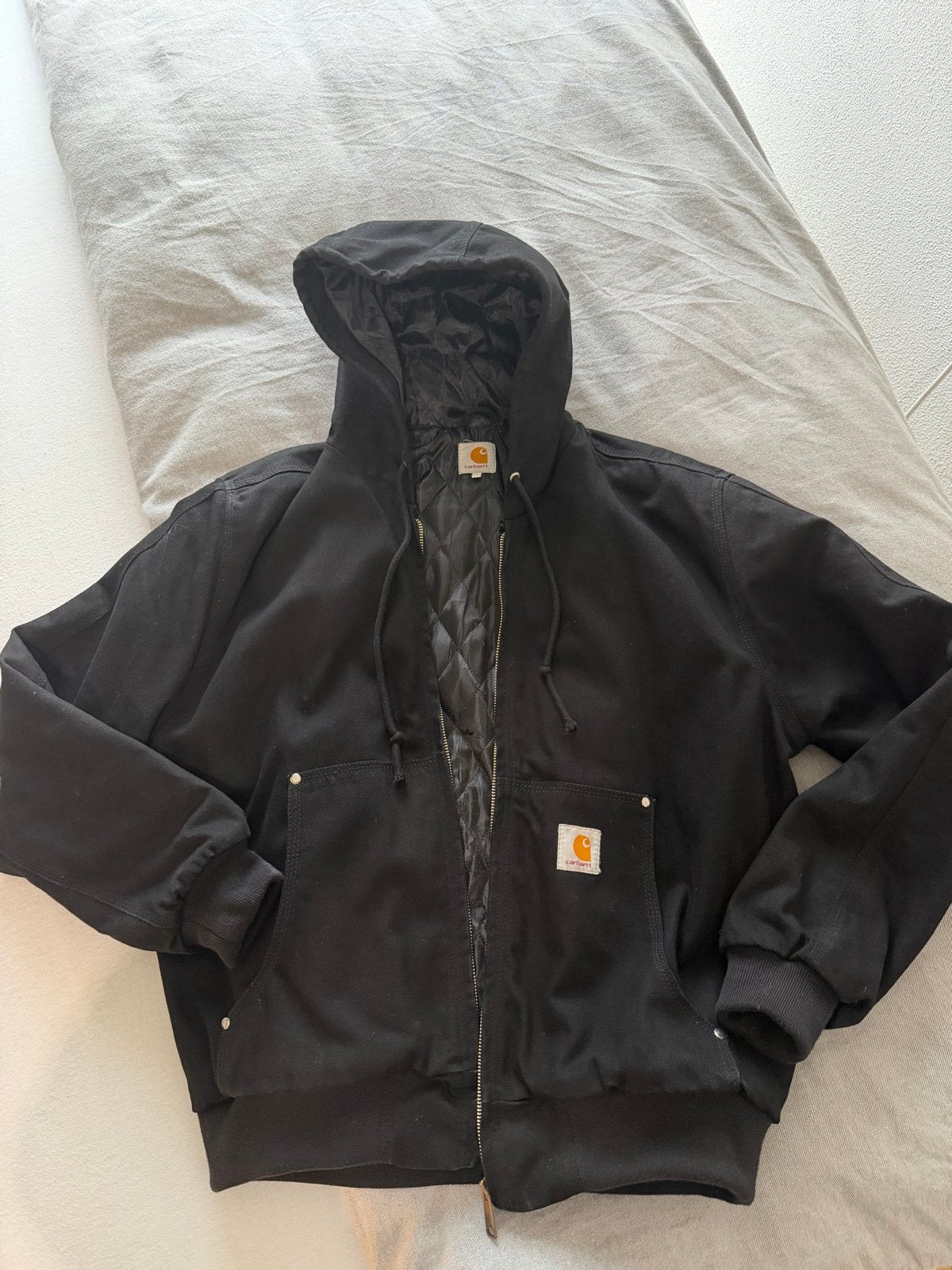 Carhartt Active Jacket Zwart - Maat M, Ophalen of Verzenden, Zo goed als nieuw, Maat 48/50 (M), Zwart
