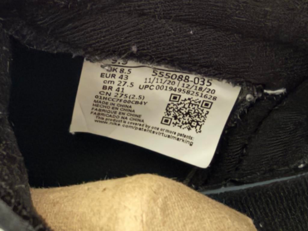 Nike Air Jordan 1 Mid Light Smoke Grey - Maat 43, Ophalen of Verzenden, Gedragen, Overige kleuren, Sneakers of Gympen