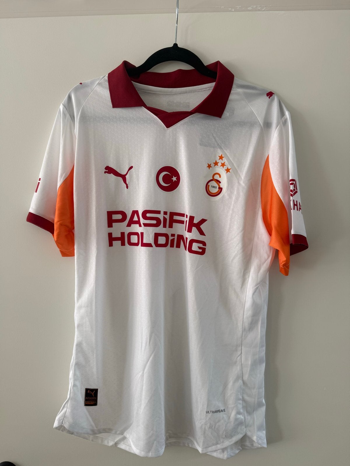 Galatasaray Hagi 10 Thuisshirt - Maat L, Kleding | Heren, Maat 52/54 (L), Wit, Ophalen of Verzenden, Zo goed als nieuw