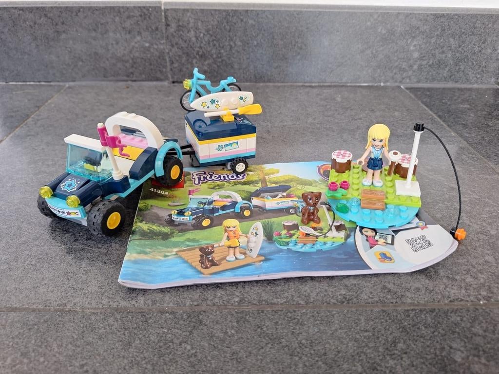 Lego Friends 41364 Stephanie's Buggy & Trailer compleet, Ophalen of Verzenden