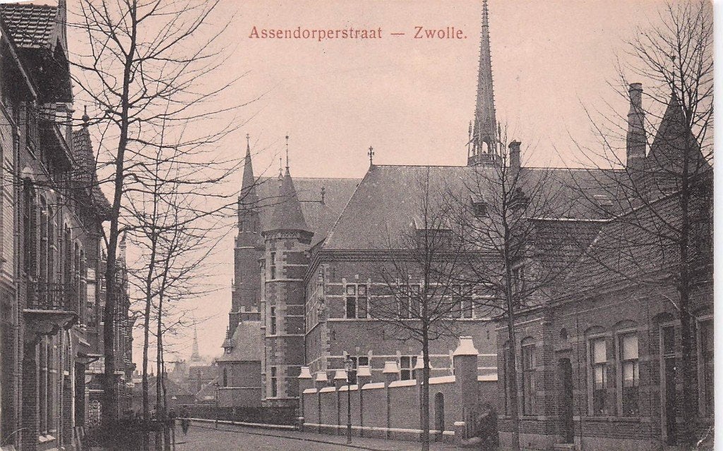 Zwolle - Assendorperstraat (gel. 1918), Ophalen of Verzenden, Voor 1920, Gelopen, Overijssel