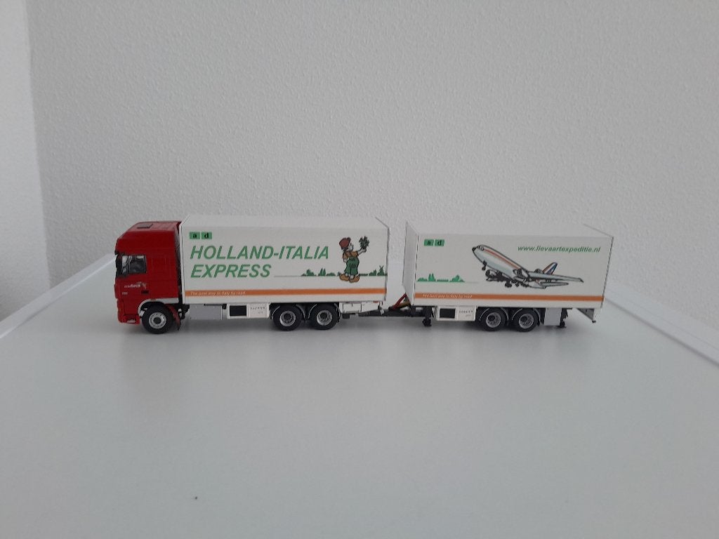 Daf J.v.d.Kwaak Transport ( Holland-Italia ) met wipkar ., Verzenden, Nieuw, Bus of Vrachtwagen, Wsi