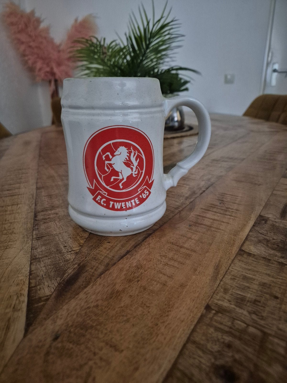 FC Twente Bierpul - Vintage Stijl, Vintage, Gebruikt, Ophalen of Verzenden, Wit