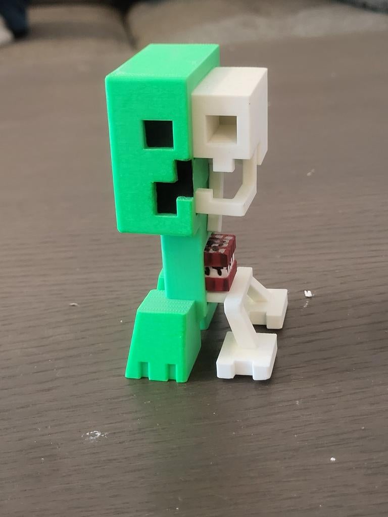 Handgeschilderde Creeper Figurine - Minecraft, Kinderen en Baby's, Speelgoed | Actiefiguren, Nieuw, Ophalen of Verzenden