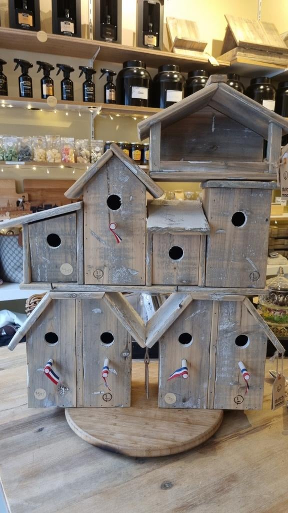 Set Vogelhuisjes & Voederhuisje - Quatro & Fuo Stijlen, Ophalen of Verzenden, Nieuw
