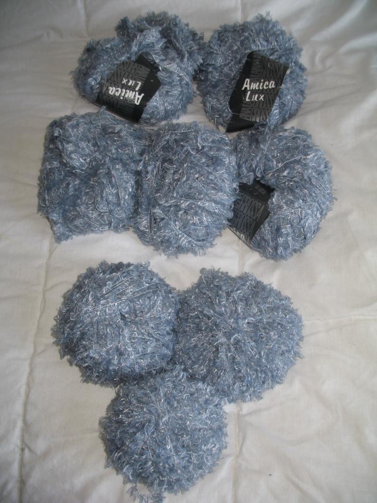 Restant Lana Grossa Amica Lux Franje Merino * Wolmengsel, Ophalen of Verzenden, Zo goed als nieuw, Haken, Wol of Garen