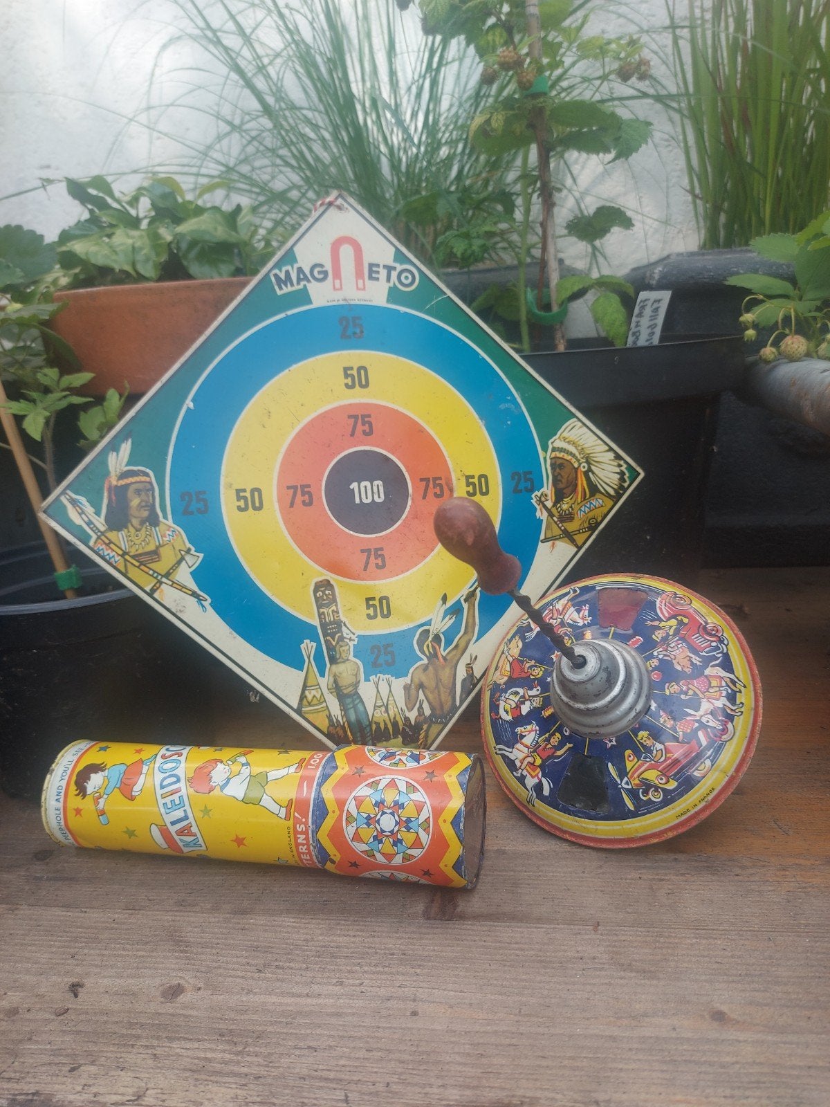 3 x oud blikken speelgoed samen 37 euro, Antiek en Kunst, Ophalen of Verzenden