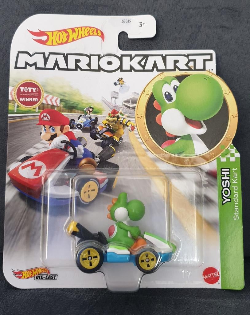 Mariokart "Yoshi, Standard Kart" Hot Wheels 1:64, Christian@diecastcompany.nl, Auto, Diecast Company, Nieuw
