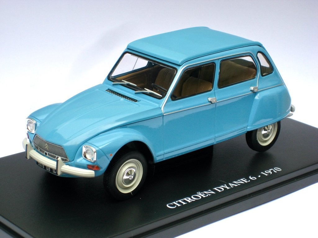 Citroen Dyane 1970 blauw Auto Vintage Italië 1:24, Ophalen of Verzenden, Nieuw, Auto, Overige merken