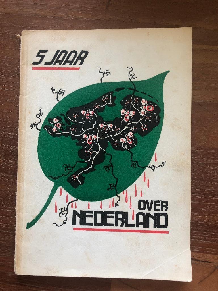 1945 Bevrijding. Spotprenten: 5 JaaHakenkruis over Nederland, Verzenden, Overige onderwerpen, Tweede Wereldoorlog, Gelezen