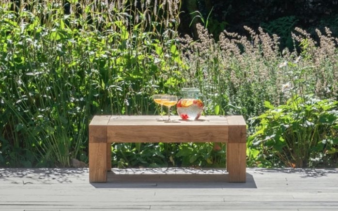Showroommodel THUYN Loungetafel large, Ophalen, Nieuw, Vierkant, Hout