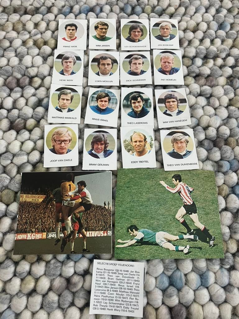 Feyenoord 1-0 panini 1971-1972, Ophalen of Verzenden, Gebruikt, Feyenoord, Poster, Plaatje of Sticker