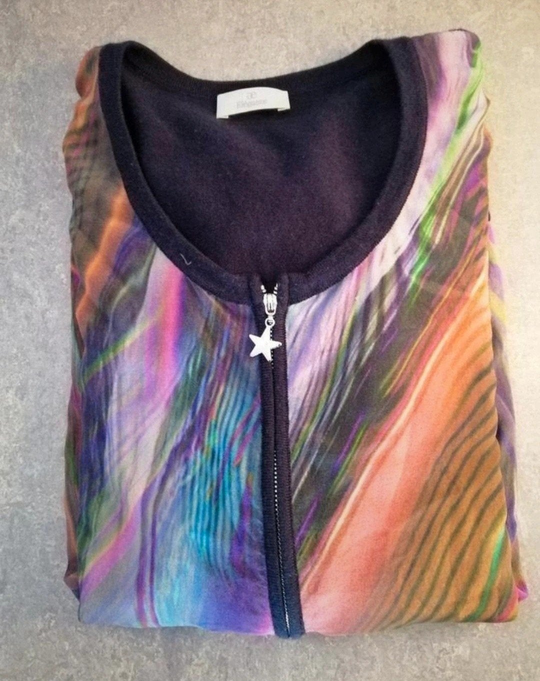 AE Elegance multicolor vest, wol met zijde, mt 40, Maat 38/40 (M), AE Elegance, Overige kleuren, Ophalen of Verzenden