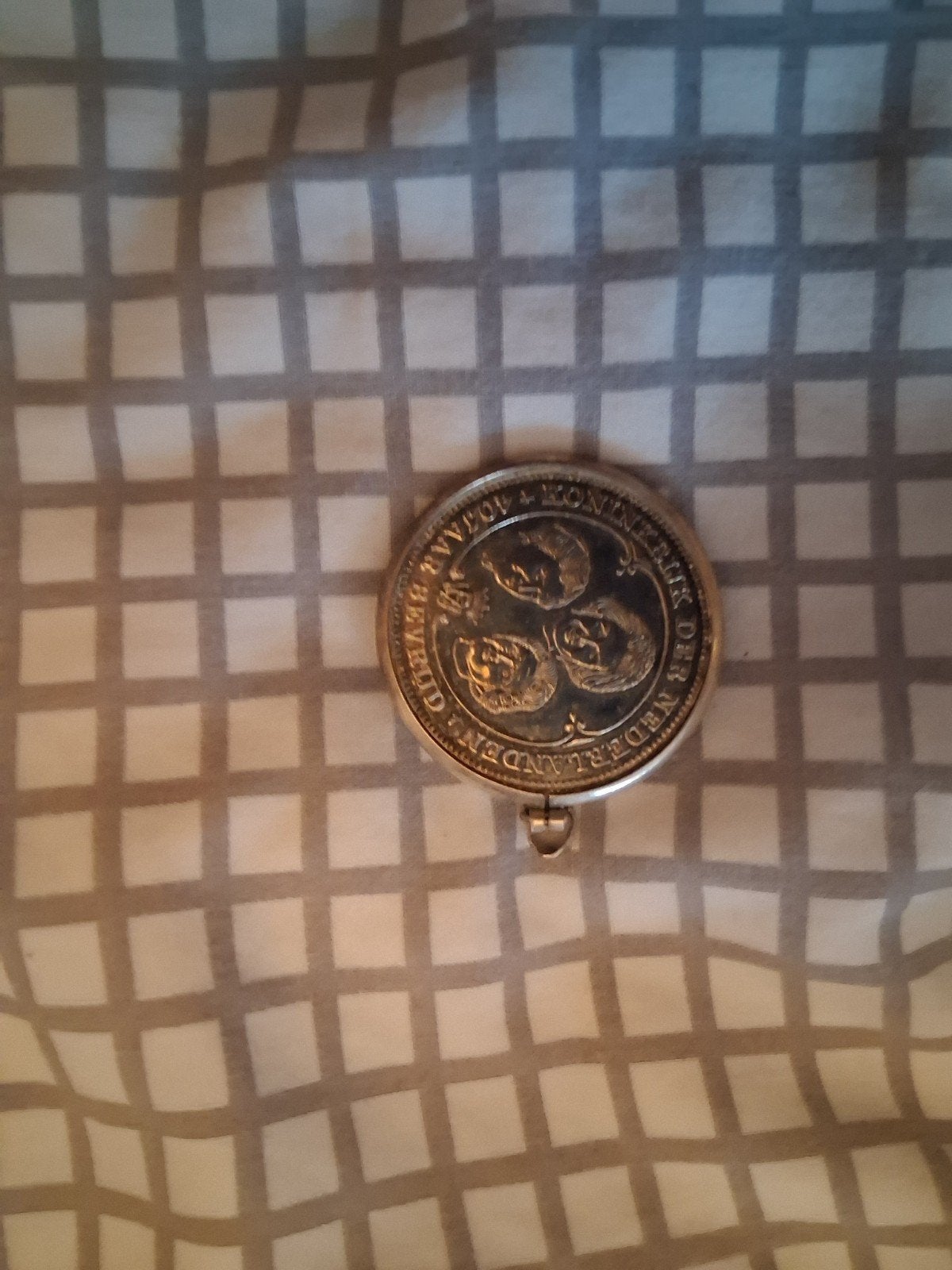Zilveren munt hanger 100 jaar Koninkrijk der Nederlanden, Zilver, Koningin Wilhelmina, Losse munt, Overige waardes